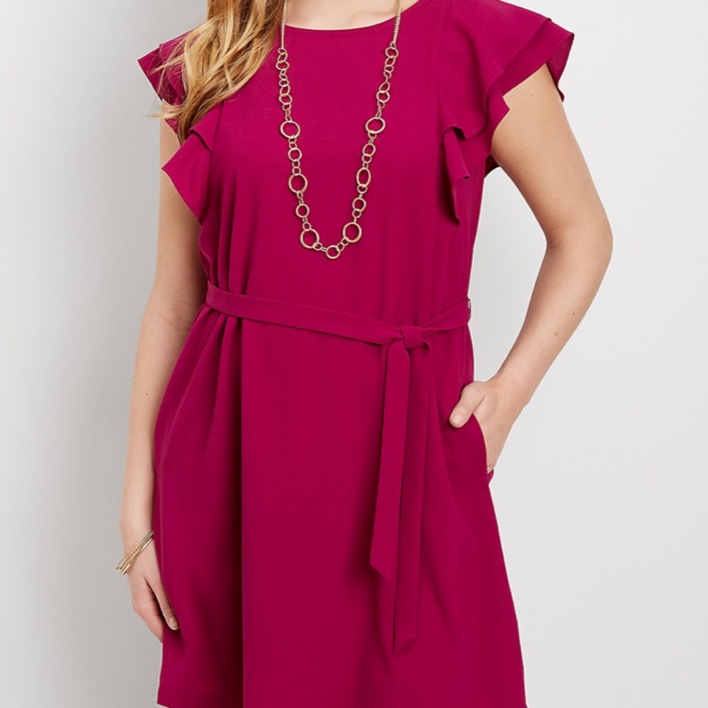 Maurices purple mid length dress, worn once!